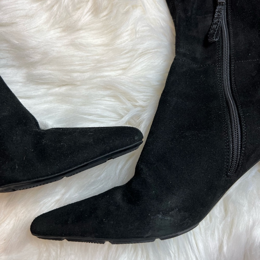 Prada tall suede heeled boots - Picture 14 of 15